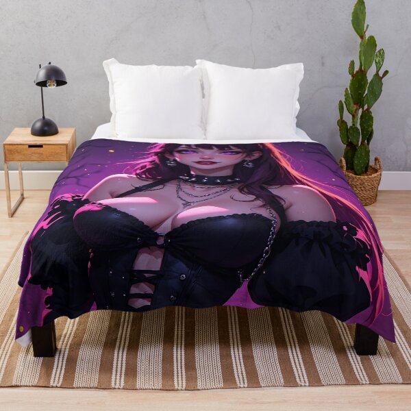 Item preview, Hot Halloween Anime Babe Goth Mommy Waifu Woman designed and sold by Your New Fixation.