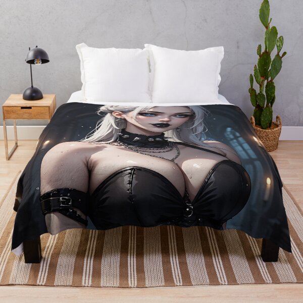 Item preview, Hot Halloween Anime Babe Goth Mommy Waifu Woman designed and sold by Your New Fixation.