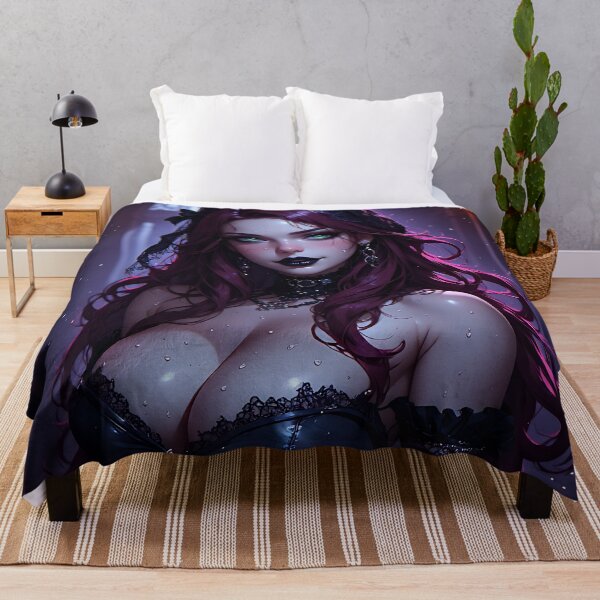 Item preview, Hot Halloween Anime Babe Goth Mommy Waifu Woman designed and sold by Your New Fixation.