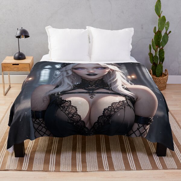 Item preview, Hot Halloween Anime Babe Goth Mommy Waifu Woman designed and sold by Your New Fixation.