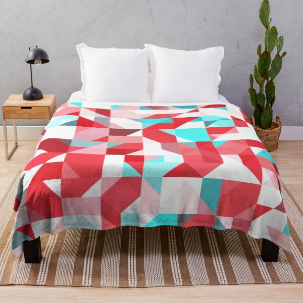 Item preview, Staccato Red Geometric Abstract designed and sold by Kelly Dietrich Mandala & Fractal Art.