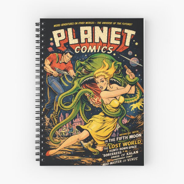 Item preview, Vintage Sci Fi Comic Retro Space Monster Cover for Pulp Comic Fans designed and sold by RickE.