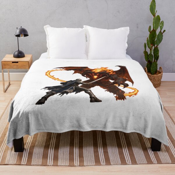 Item preview, This is a design of a knight fighting a Balrog. designed and sold by RBBeachDesigns.