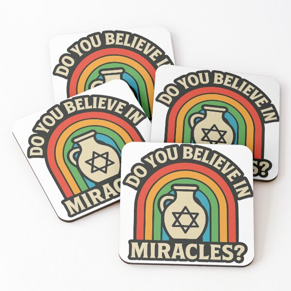 Item preview, Do You Believe in Miracles? – Retro Chanukah Oil Jug Design designed and sold by That-Jewy-Shop.
