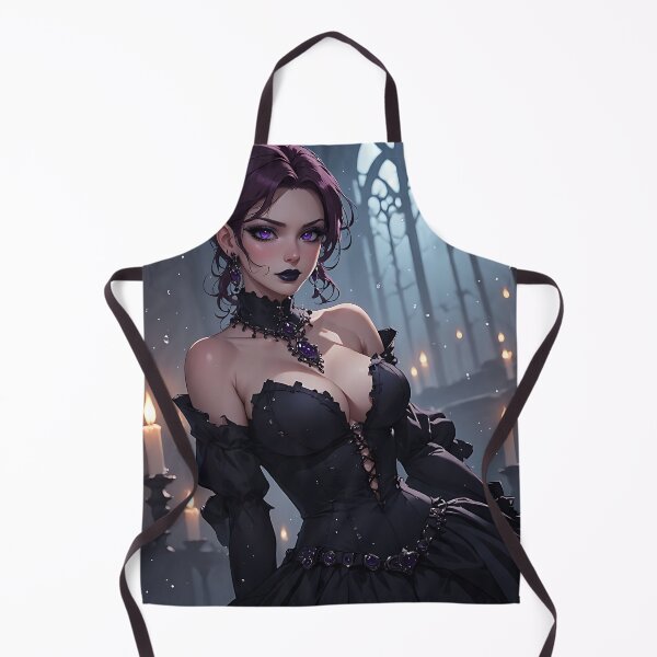 Item preview, Hot Halloween Anime Babe Goth Mommy Waifu Woman designed and sold by Your New Fixation.