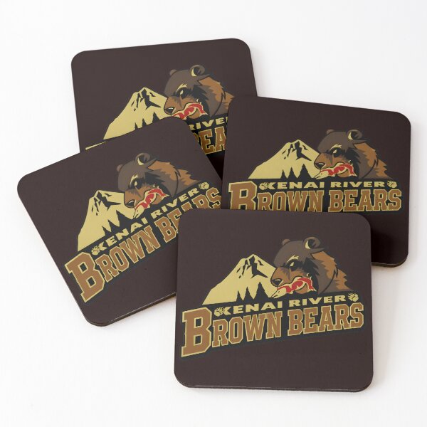 Item preview, Kenai River Brown Bears Vintage Mountain Wildlife Art designed and sold by AXA-Walahada.