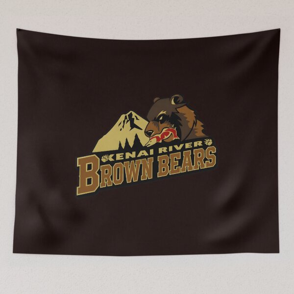 Item preview, Kenai River Brown Bears Vintage Mountain Wildlife Art designed and sold by AXA-Walahada.
