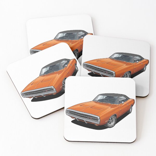 Item preview, 1970 Dodge Charger R/T Go Mango Black Vinyl Roof Muscle Car Sticker designed and sold by Fixnovaguide.