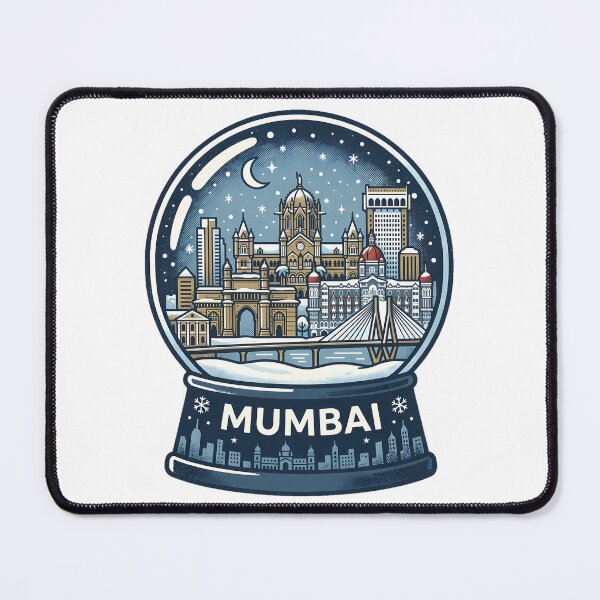 Item preview, Vintage Mumbai Snow Globe Travel Badge designed and sold by k3rstman1.