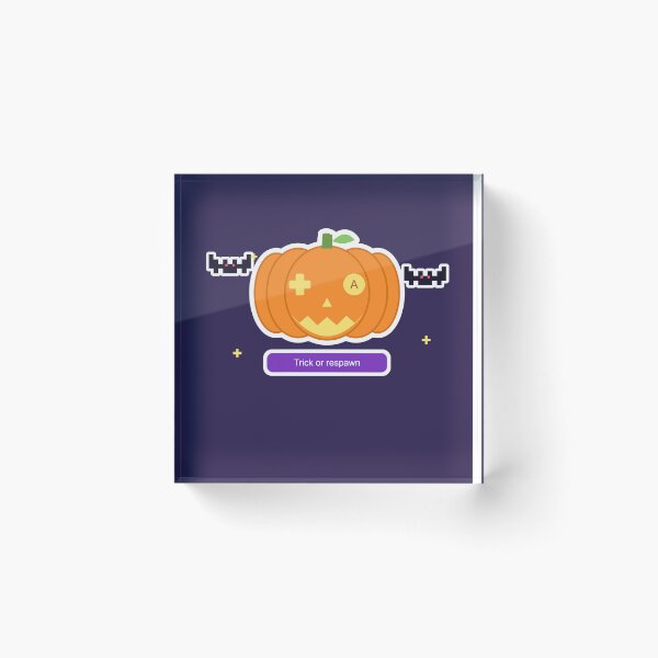 Item preview, Trick or Respawn gaming pumpkin designed and sold by Nostril185.