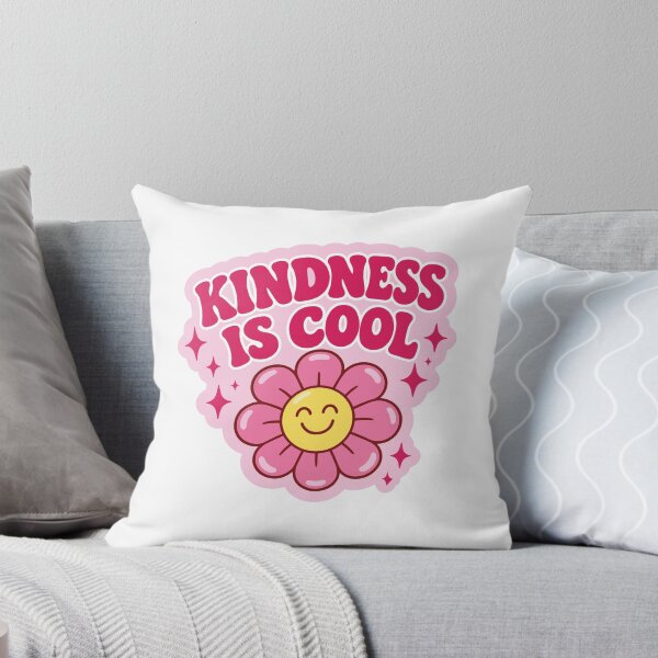 Item preview, Kindness Is Cool Cute Pink Flower Smiley Emoji Design designed and sold by FemmePod.