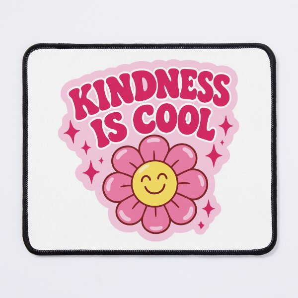 Item preview, Kindness Is Cool Cute Pink Flower Smiley Emoji Design designed and sold by FemmePod.