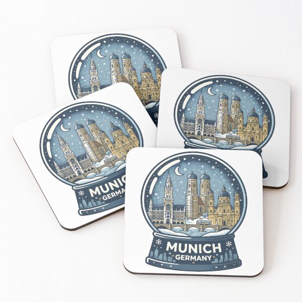 Item preview, Vintage Munich Snow Globe Travel Badge designed and sold by k3rstman1.