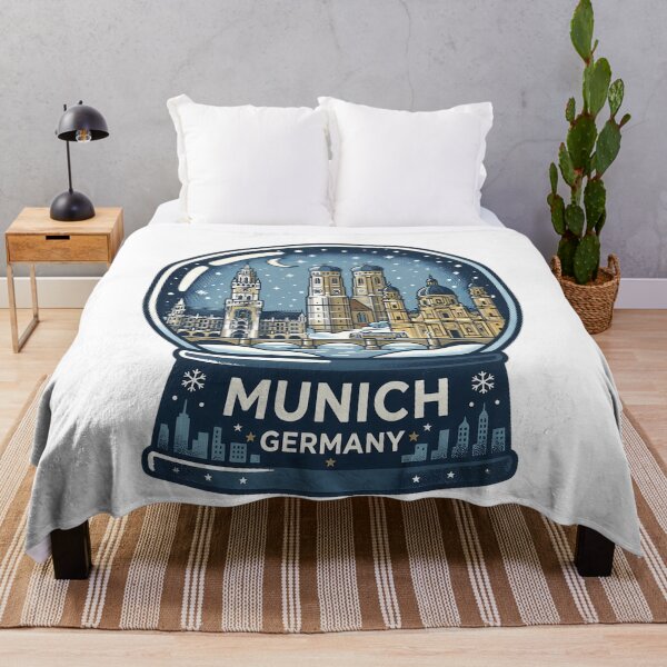 Item preview, Vintage Munich Snow Globe Travel Badge designed and sold by k3rstman1.