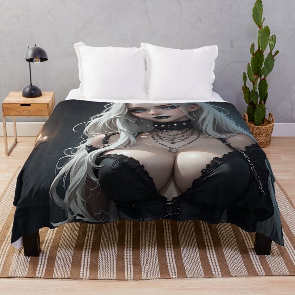 Item preview, Hot Halloween Anime Babe Goth Mommy Waifu Woman designed and sold by Your New Fixation.