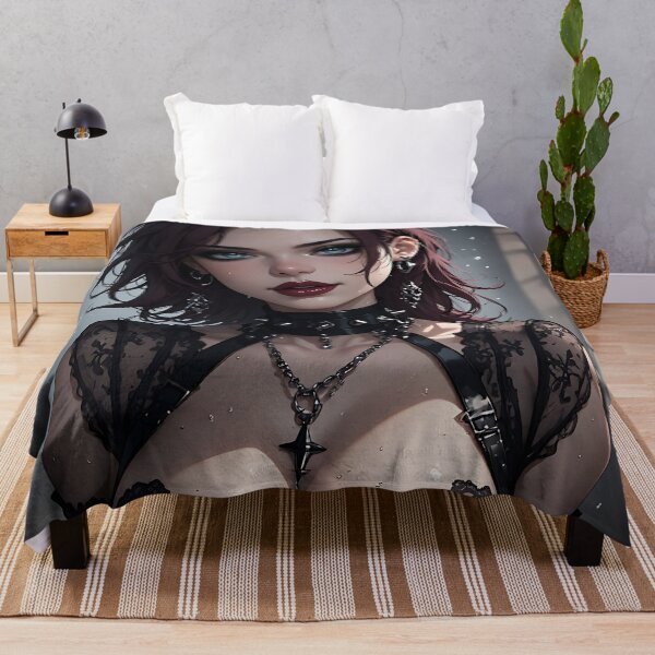 Item preview, Hot Halloween Anime Babe Goth Mommy Waifu Woman designed and sold by Your New Fixation.