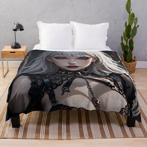 Item preview, Hot Halloween Anime Babe Goth Mommy Waifu Woman designed and sold by Your New Fixation.