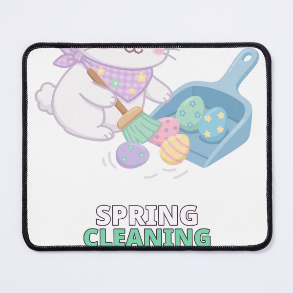 Item preview, Spring Cleaning Bunny Easter designed and sold by ThreeFlyingAces.