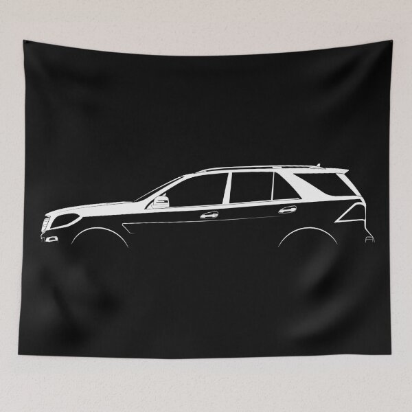 Item preview, M-Class (W166) (White) designed and sold by Car Silhouettes.