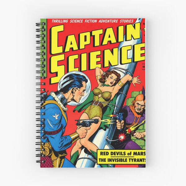 Item preview, Science Fiction Comic Wall Art, Captain Science Vintage Space Adventure Cover, Retro Golden Age Comic Book Print designed and sold by RickE.