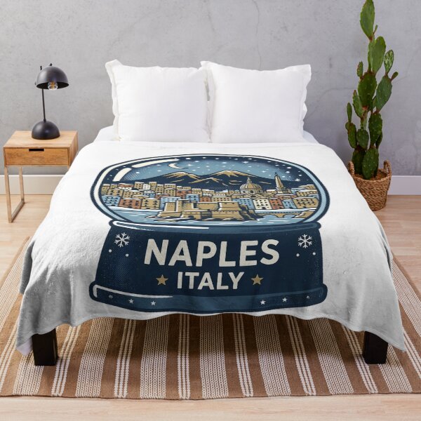Item preview, Vintage Naples Snow Globe Travel Badge designed and sold by k3rstman1.