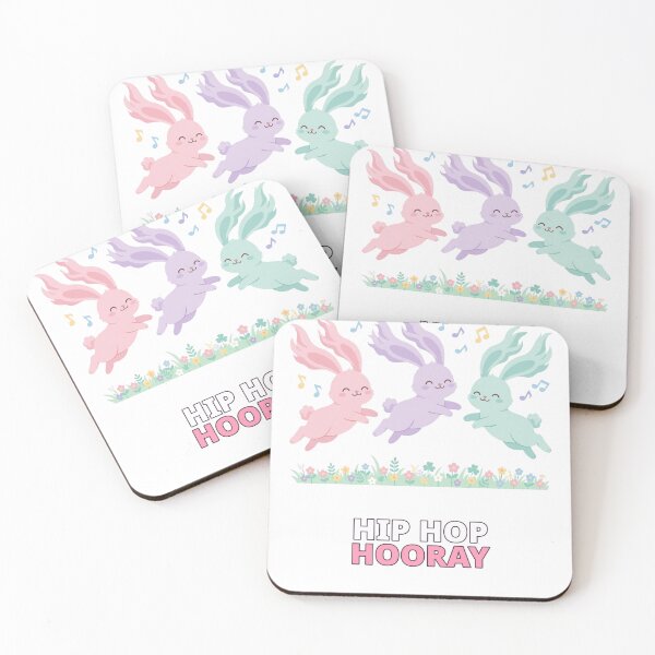 Item preview, Hip Hop Hooray Bunnies Easter designed and sold by ThreeFlyingAces.