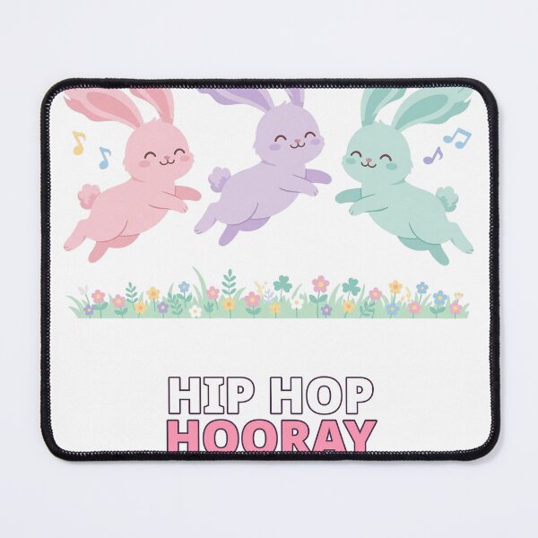 Item preview, Hip Hop Hooray Bunnies Easter designed and sold by ThreeFlyingAces.