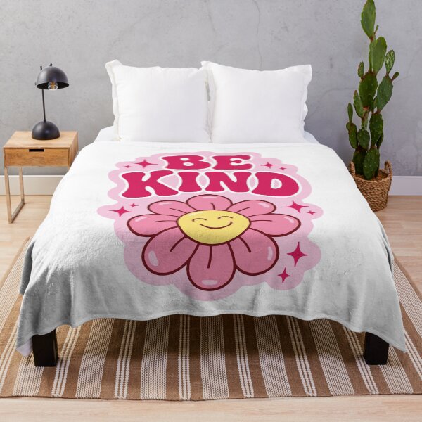 Item preview, Be Kind Cute Pink Flower Smiley Emoji Design designed and sold by FemmePod.
