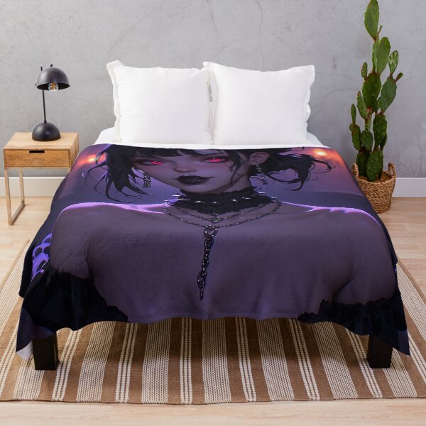 Item preview, Hot Halloween Anime Babe Goth Mommy Waifu Woman designed and sold by Your New Fixation.