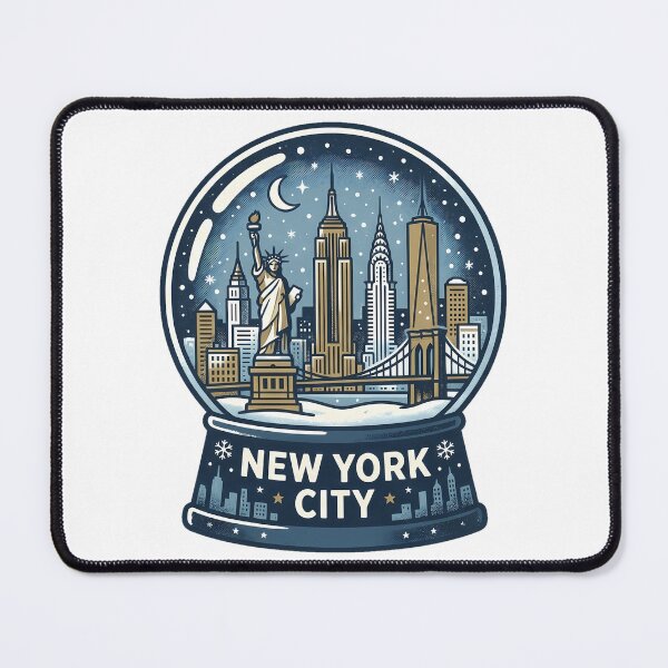 Item preview, Vintage New York City Snow Globe Travel Badge designed and sold by k3rstman1.