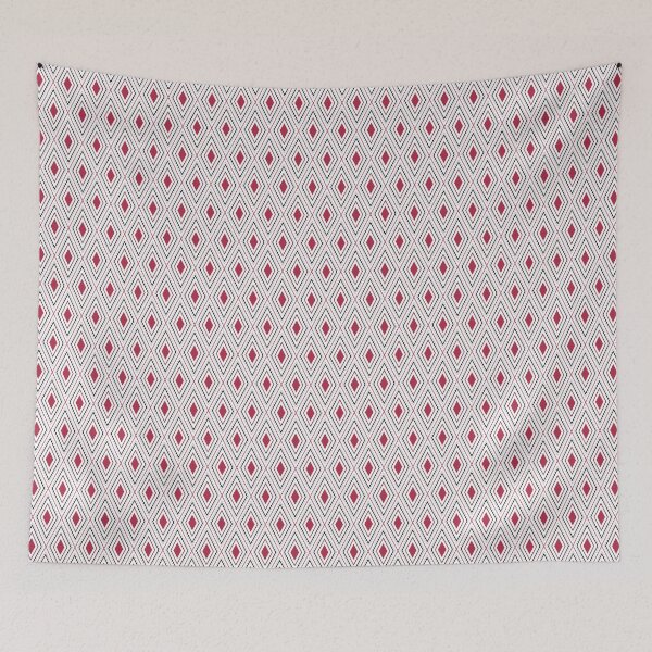 Item preview, Diamond geometry red black and white designed and sold by fuzzyfox.