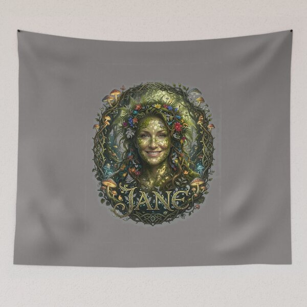 Item preview, Jane Portrait Stylized Graphic Apparel Item-75 designed and sold by ClarkeMacpherso.