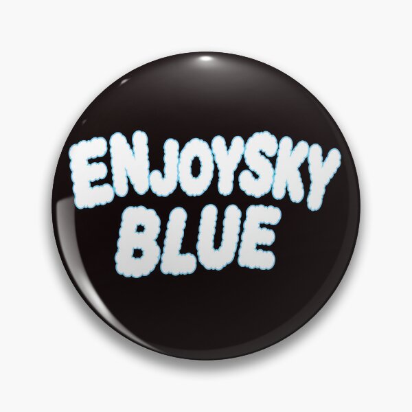 Item preview, Enjoy Sky Blue Cloud Typography designed and sold by QueenLeachqq.