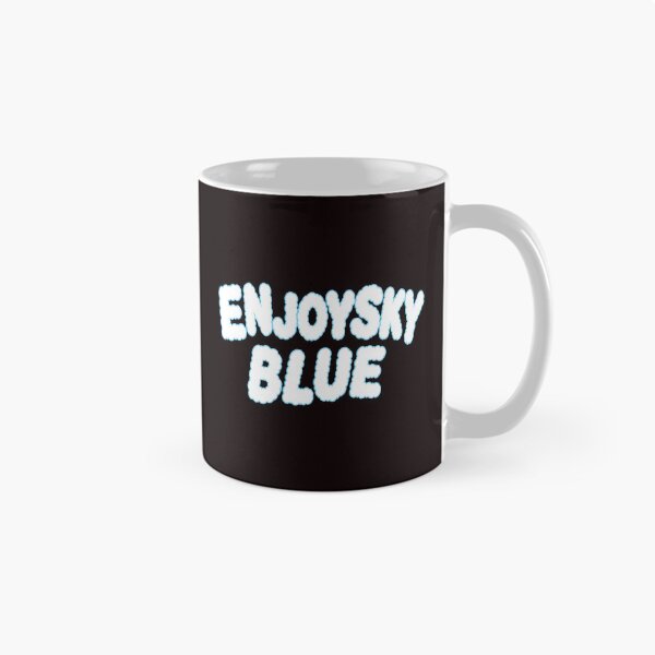 Item preview, Enjoy Sky Blue Cloud Typography designed and sold by QueenLeachqq.