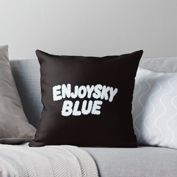 Item preview, Enjoy Sky Blue Cloud Typography designed and sold by QueenLeachqq.