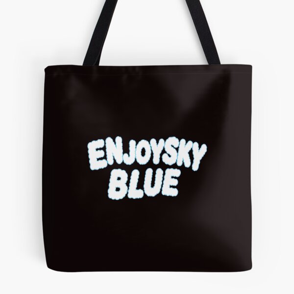Item preview, Enjoy Sky Blue Cloud Typography designed and sold by QueenLeachqq.