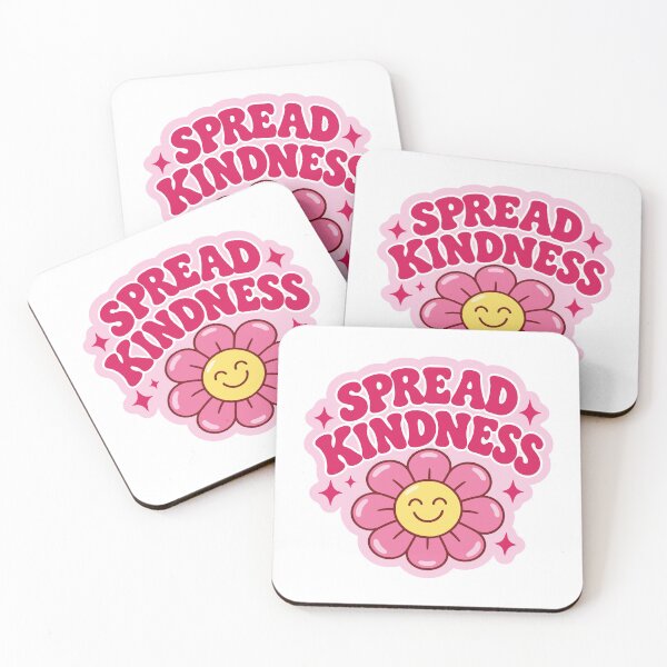Item preview, Spread Kindness Cute Pink Flower Smiley Emoji Design designed and sold by FemmePod.