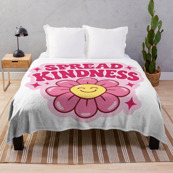 Item preview, Spread Kindness Cute Pink Flower Smiley Emoji Design designed and sold by FemmePod.