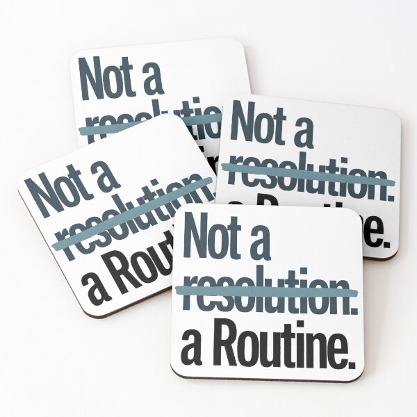 Item preview, Not a Resolution a Routine Habit Motivation Design designed and sold by ys96.