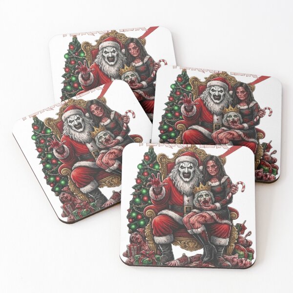 Item preview, Bloody Scary Killer Clown Santa Christmas Horror Graphic designed and sold by GardnerOConner.
