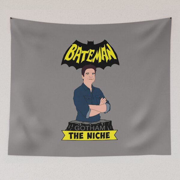 Item preview, Jason Bateman Bat Emblem Pun T-Shirt-72nd designed and sold by KelbyPeake.