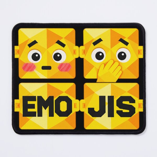Item preview, Square emojis of surprise and embarrassment CRISAL designed and sold by danart7.