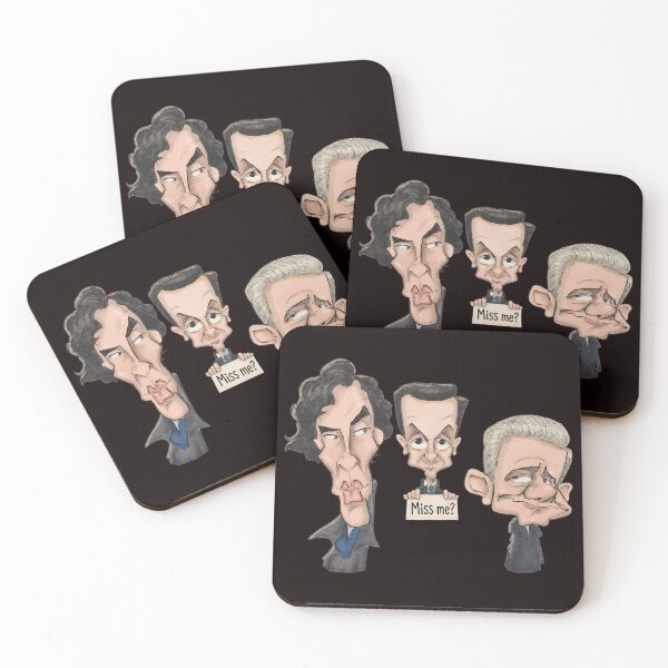 Item preview, Comic Trio Caricature 'Miss Me?' designed and sold by Ahkamnash.