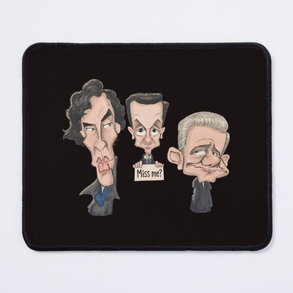 Item preview, Comic Trio Caricature 'Miss Me?' designed and sold by Ahkamnash.