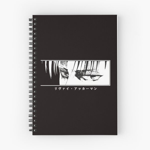Item preview, Ojos intensos Levi Ackerman Texto japonés Arte monocromo designed and sold by Ahkamnash.