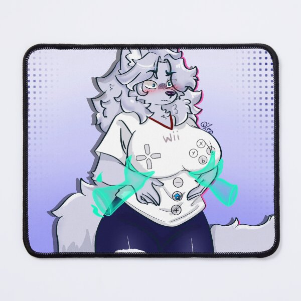 Item preview, Gamer Girl Fluffy Wolf Art designed and sold by Zumytox.