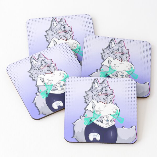 Item preview, Gamer Girl Fluffy Wolf Art designed and sold by Zumytox.