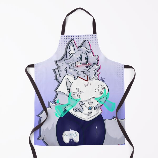 Item preview, Gamer Girl Fluffy Wolf Art designed and sold by Zumytox.
