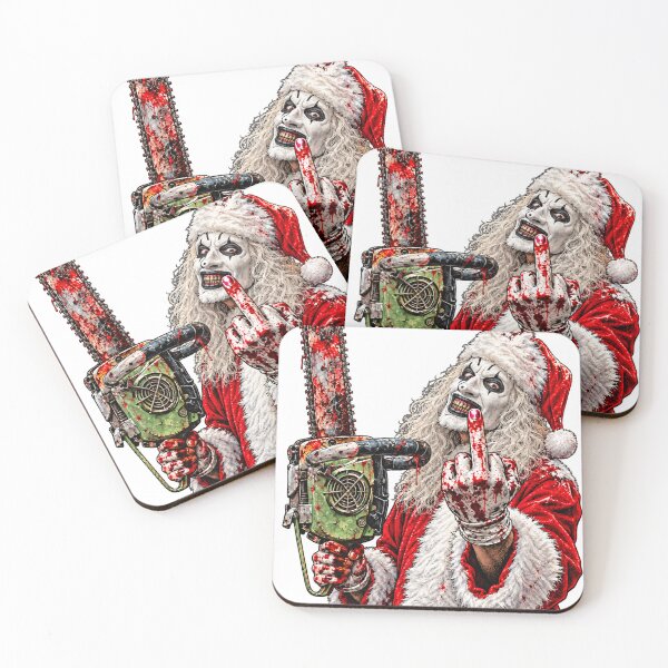 Item preview, Bloody Killer Clown Santa With Chainsaw Christmas Horror Graphic designed and sold by GardnerOConner.