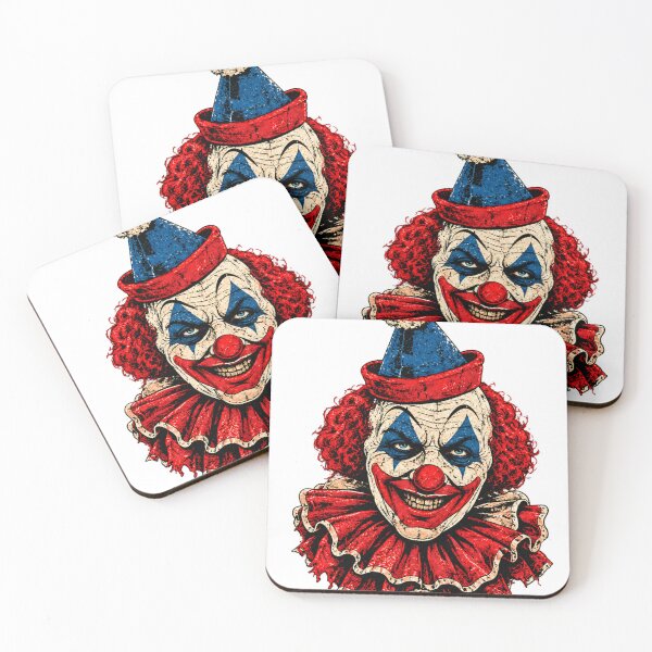 Item preview, Scary Evil Circus Clown Vintage Horror Portrait Graphic designed and sold by GardnerOConner.